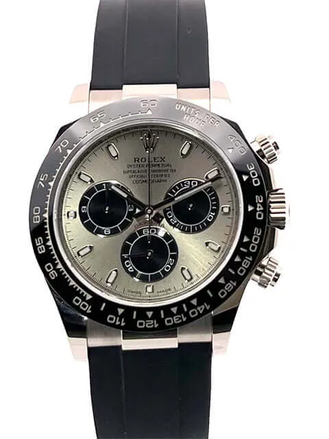 Rolex Daytona 116519LN Weißgold Oysterflex Grau
