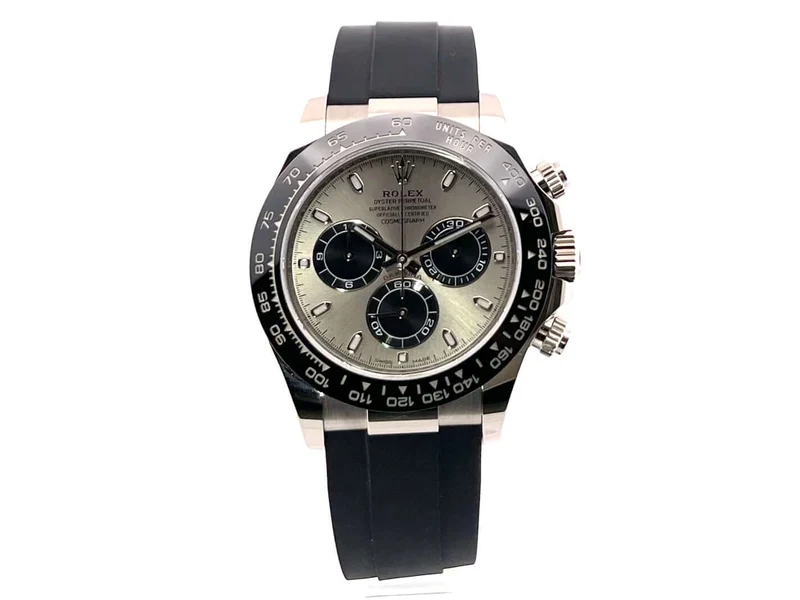 Rolex Daytona 116519LN Weißgold Oysterflex Grau