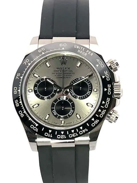 Rolex Daytona 116519LN Weißgold Oysterflex Grau