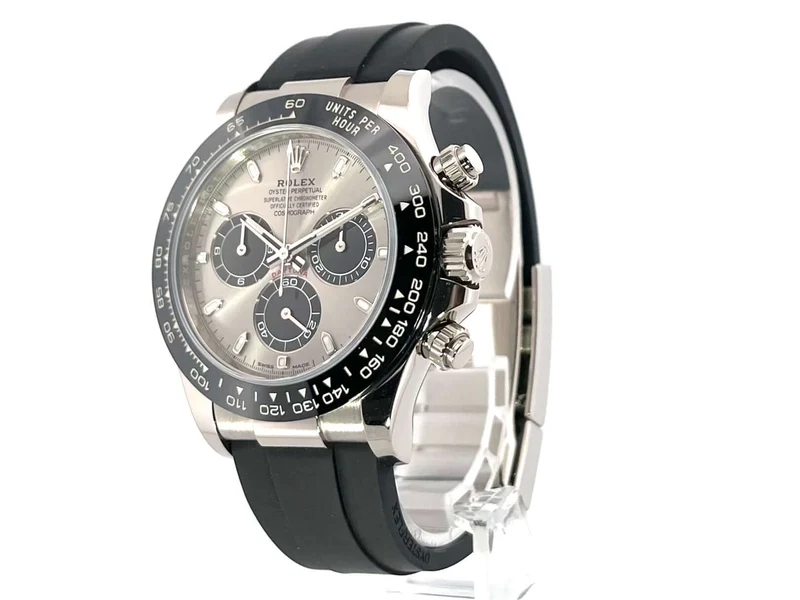 Rolex Daytona 116519LN Weißgold Oysterflex Grau