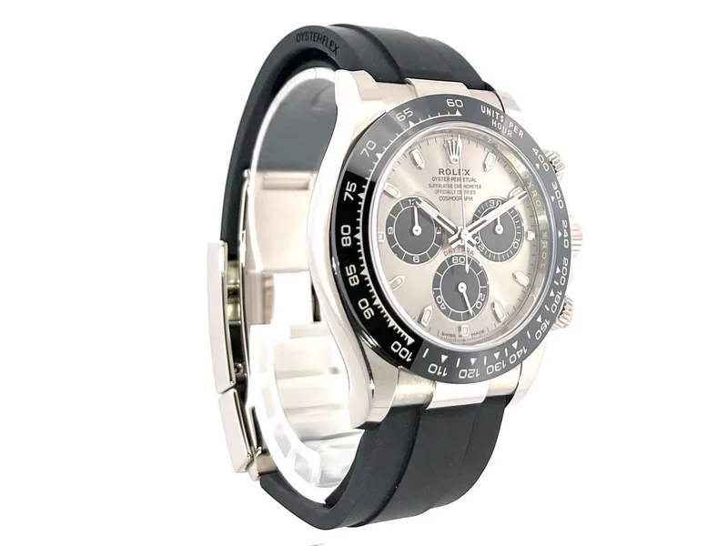 Rolex Daytona 116519LN Weißgold Oysterflex Grau