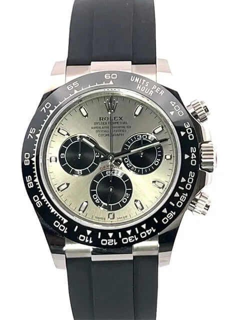 Rolex Daytona 116519LN Weißgold Oysterflex Grau