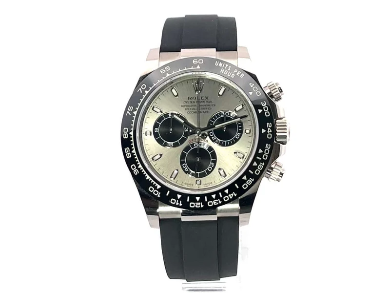 Rolex Daytona 116519LN Weißgold Oysterflex Grau