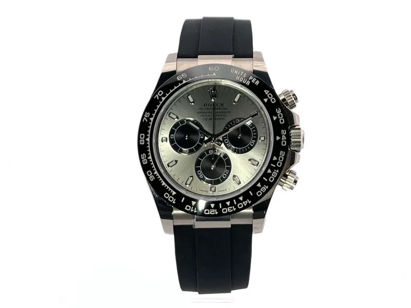 Rolex Daytona Weißgold - Oysterflex 116519LN Grau