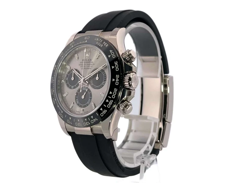 Rolex Daytona Weißgold - Oysterflex 116519LN Grau