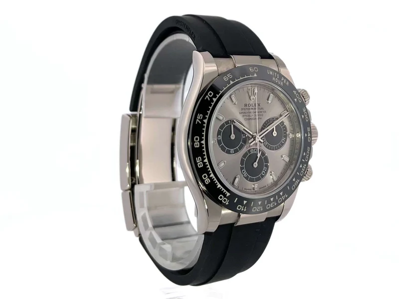 Rolex Daytona Weißgold - Oysterflex 116519LN Grau