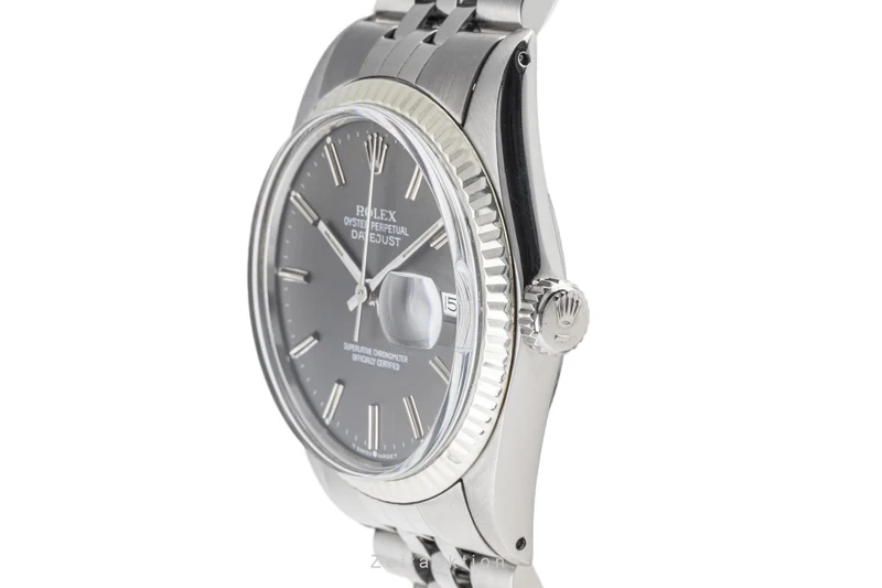 Rolex Datejust steel / white gold automatic men's watch 16014 LP: 7500EUR [2301192]