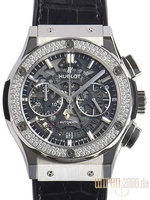 Hublot Classic Fusion Aerofusion Chronograph Titanium Diamonds 525.NX.0170.LR.1104