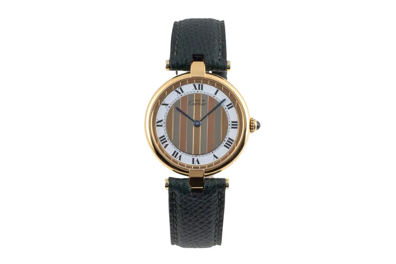 Cartier Vermeil silver-gilt quartz men's watch 590003 [2601010]