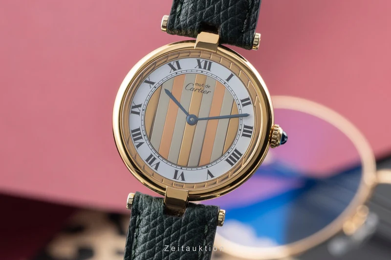 Cartier Vermeil silver-gilt quartz men's watch 590003 [2601010]