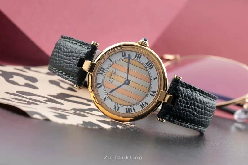 Cartier Vermeil silver-gilt quartz men's watch 590003 [2601010]