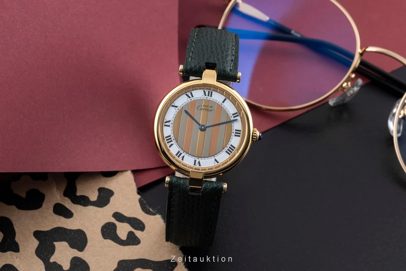 Cartier Vermeil silver-gilt quartz men's watch 590003 [2601010]