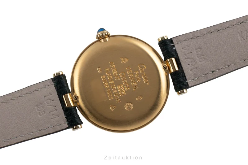 Cartier Vermeil silver-gilt quartz men's watch 590003 [2601010]