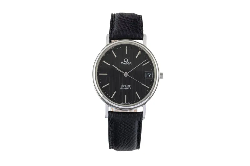 Omega De Ville steel quartz women's watch 192.0057 Vintage [2507376]