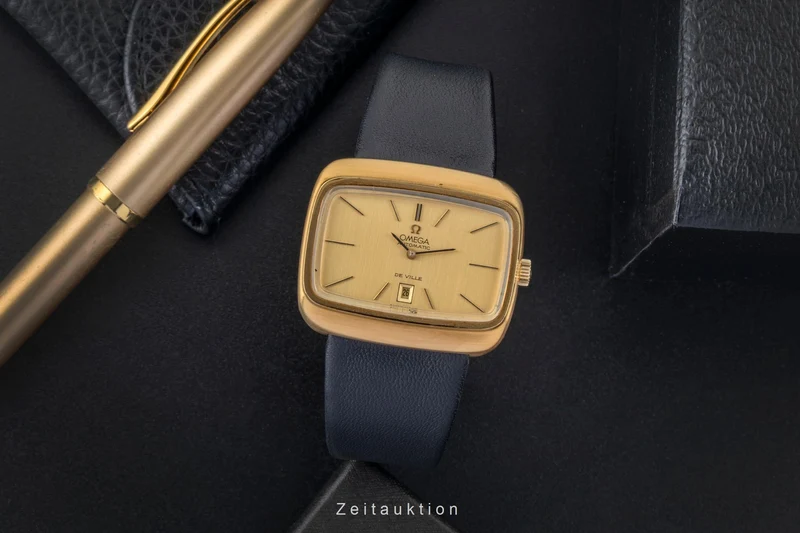 Omega De Ville gilt-brass automatic men's watch 156.0002 Vintage [2507402]