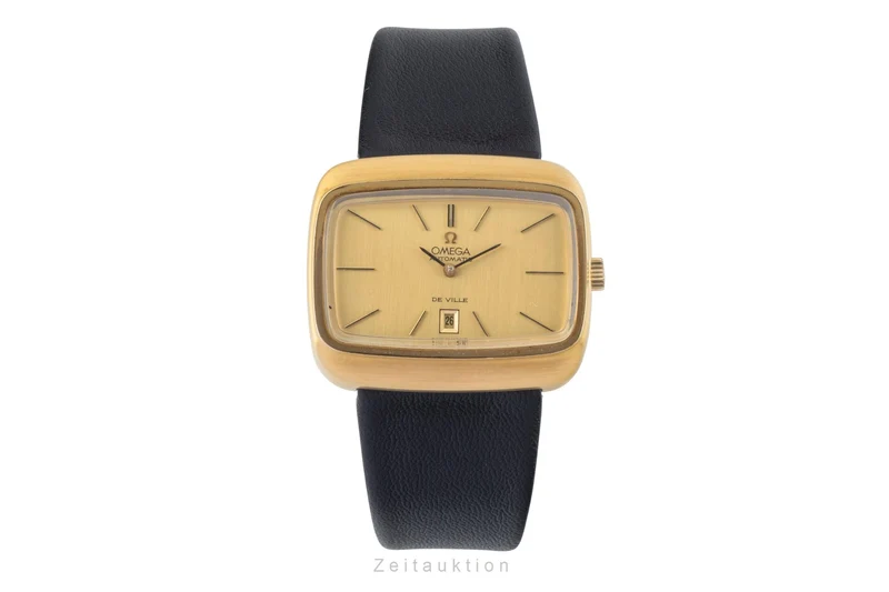 Omega De Ville gilt-brass automatic men's watch 156.0002 Vintage [2507402]
