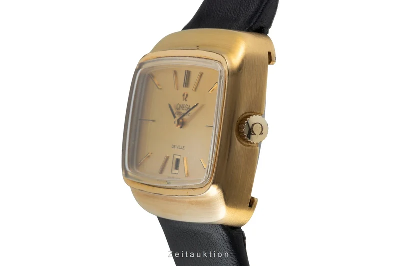 Omega De Ville gilt-brass automatic men's watch 156.0002 Vintage [2507402]