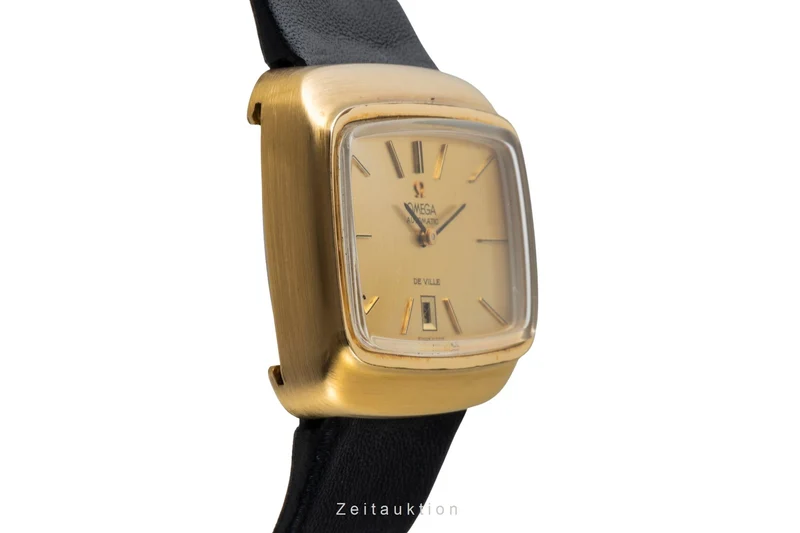 Omega De Ville gilt-brass automatic men's watch 156.0002 Vintage [2507402]