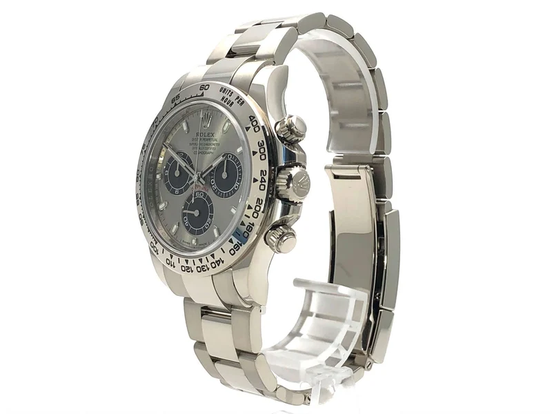 Rolex Cosmograph Daytona Weißgold 116509 Grau ungetragen 2019
