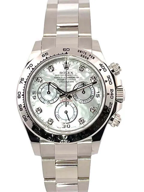 Rolex Cosmograph Daytona 116509 Weißgold Perlmutt Diamant