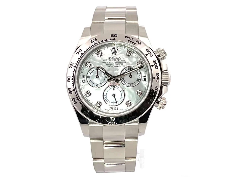 Rolex Cosmograph Daytona 116509 Weißgold Perlmutt Diamant