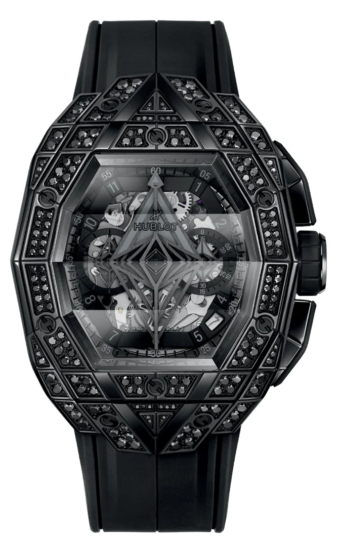 Hublot Spirit of Big Bang Sang Bleu All Black Pavé 42 mm