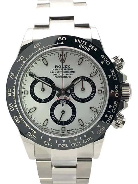 Rolex Daytona Edelstahl 116500LN Weiß LC100 ungetragen aus 2020