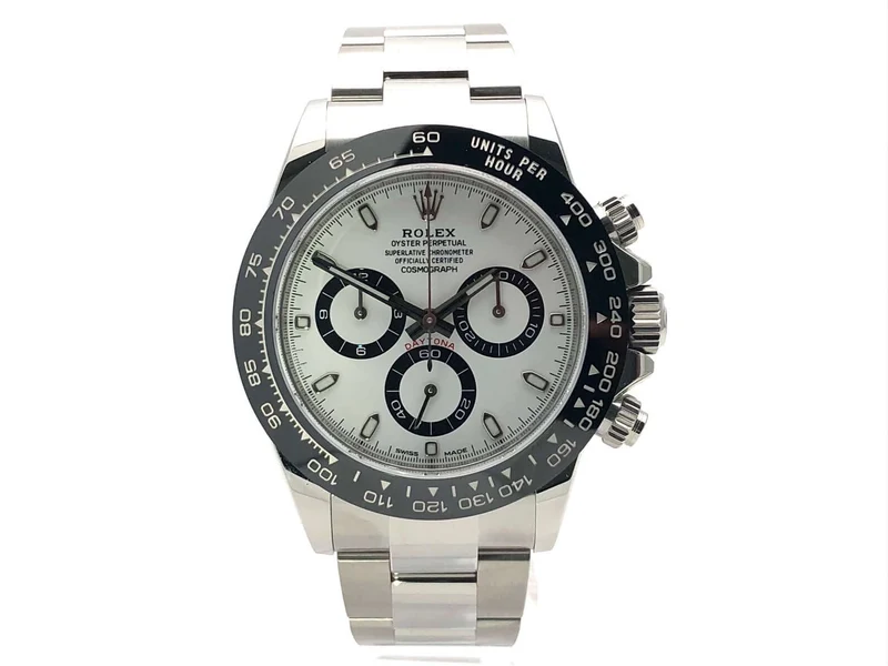Rolex Daytona Edelstahl 116500LN Weiß LC100 ungetragen aus 2020