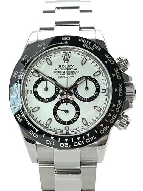 Rolex Daytona Edelstahl 116500LN Weiß aus 2017