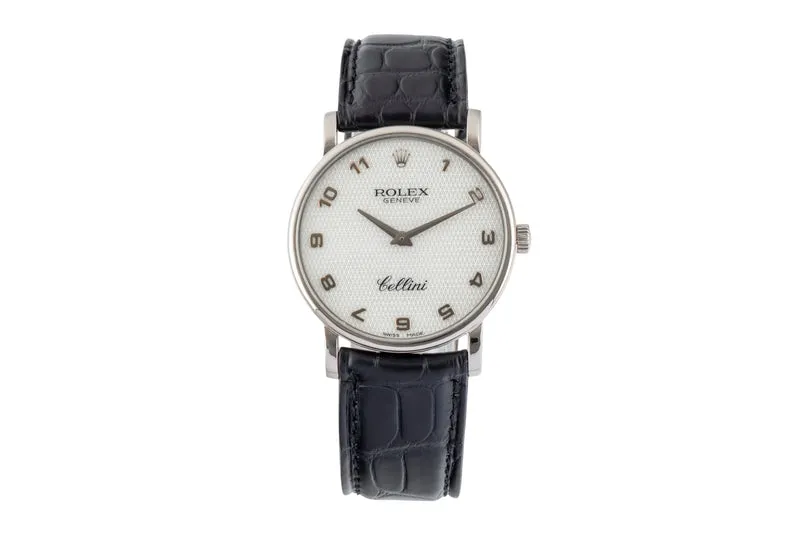 Rolex Cellini 18 ct white gold manual winding men's watch 5115 [2601162]