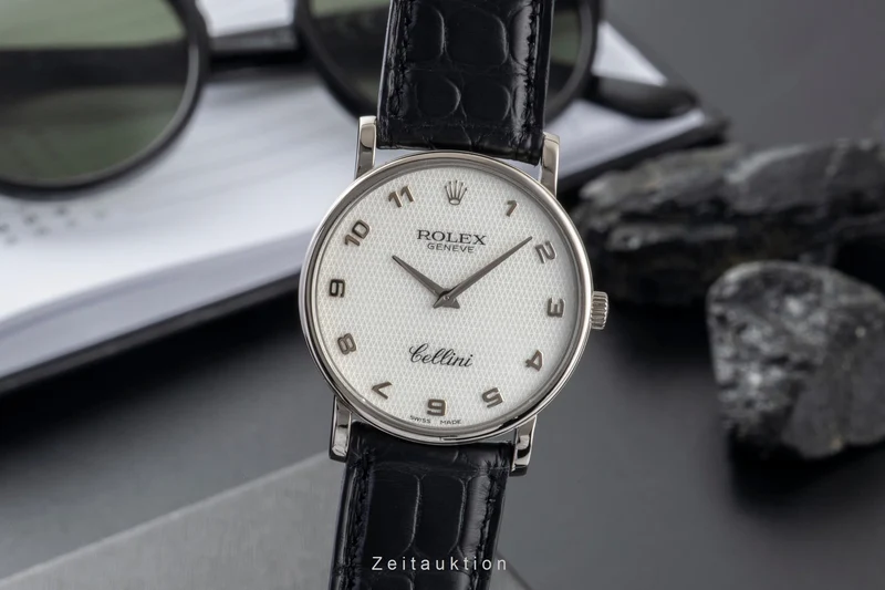 Rolex Cellini 18 ct white gold manual winding men's watch 5115 [2601162]