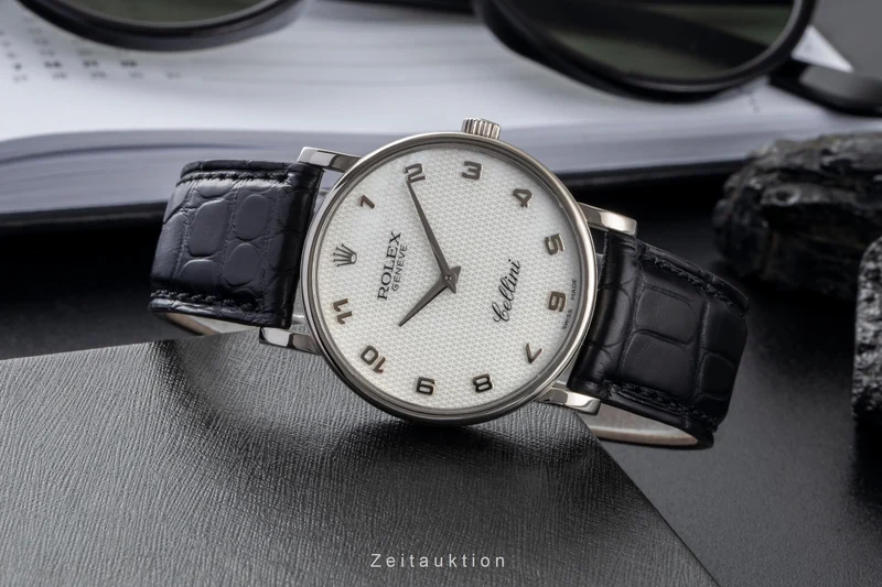Rolex Cellini 18 ct white gold manual winding men's watch 5115 [2601162]