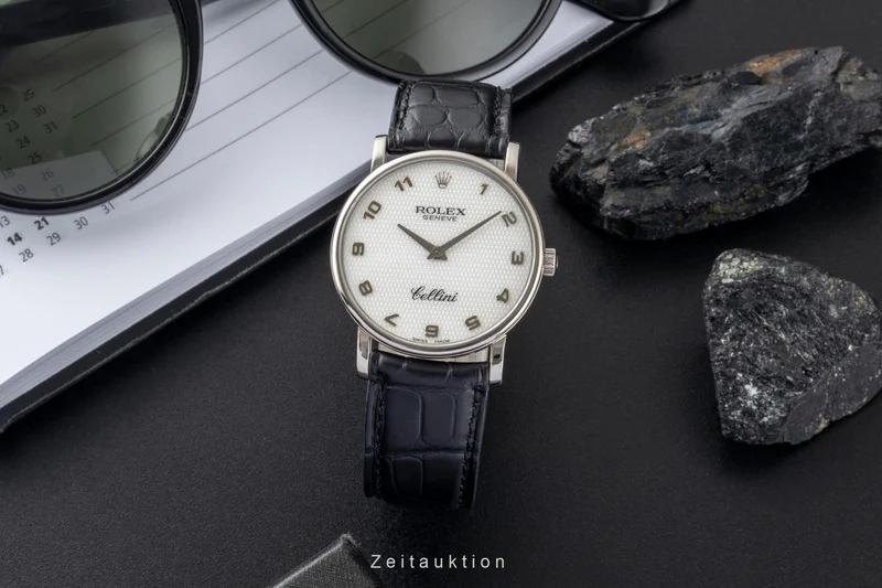 Rolex Cellini 18 ct white gold manual winding men's watch 5115 [2601162]