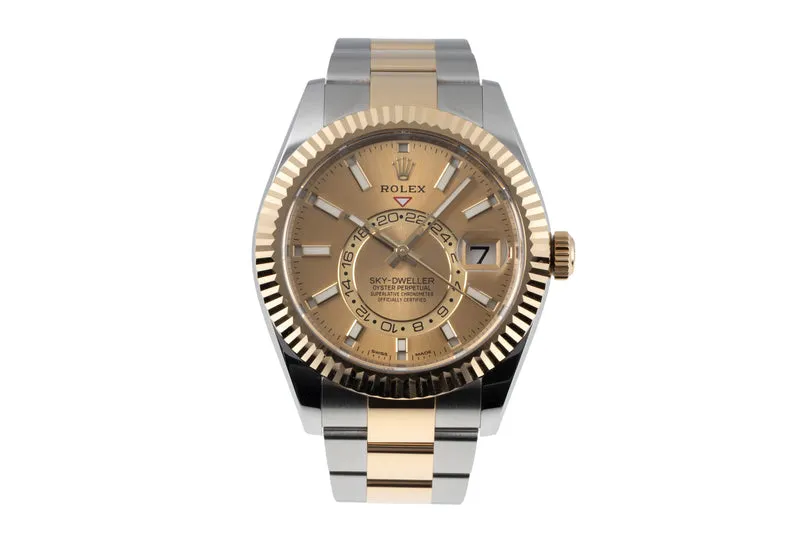Rolex Sky-Dweller steel / gold automatic men's watch 326933 LP: 22550EUR [2600935]