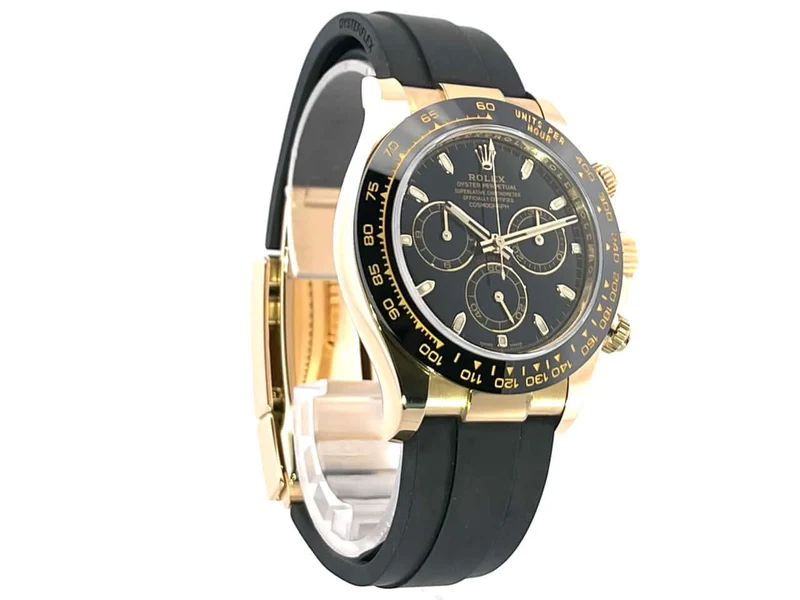 Rolex Daytona 116518LN Gelbgold Oysterflex Schwarz ungetragen 2020