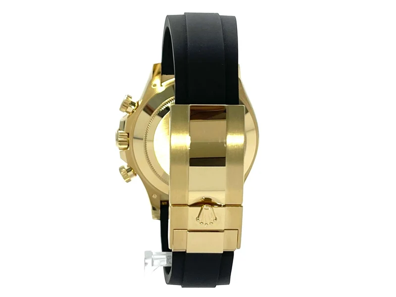 Rolex Daytona 116518LN Gelbgold Oysterflex Meteorit Schwarz