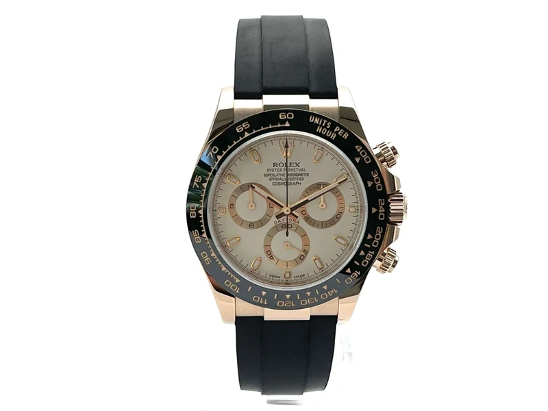 Rolex Daytona Everose-Gold 116515LN Ivory Oysterflex aus 2018