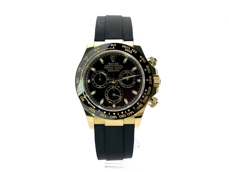 Rolex Daytona 116518LN Gelbgold Oysterflex Schwarz 2020