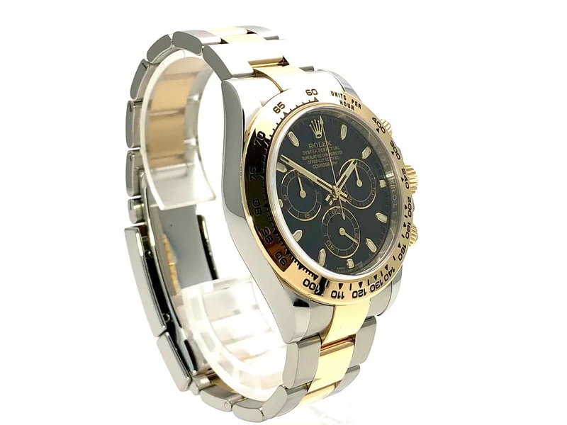 Rolex Daytona Edelstahl Gelbgold 116503 Schwarz aus 2016