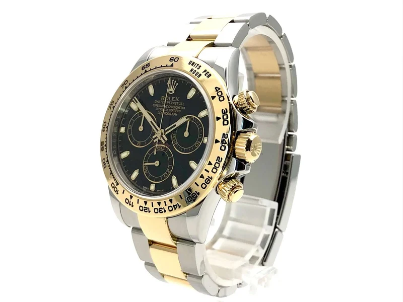 Rolex Daytona Edelstahl Gelbgold 116503 Schwarz aus 2016