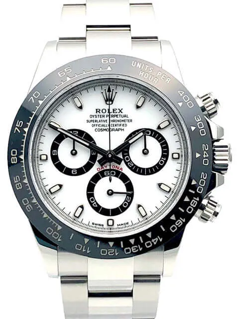 Rolex Daytona Edelstahl 116500LN Weiß ungetragen aus 2019