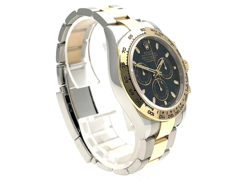 Rolex Daytona Edelstahl Gelbgold 116503 Schwarz aus 12-2019