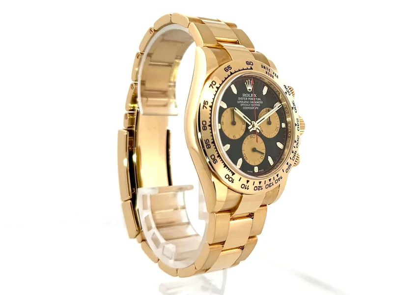 Rolex Cosmograph Daytona Gelbgold 116508 Schwarz Champagner