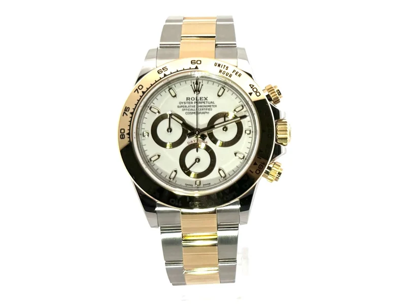 Rolex Daytona Edelstahl Gelbgold 116503 Weiss