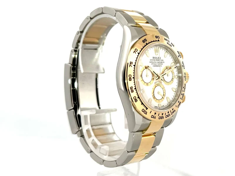 Rolex Daytona Edelstahl Gelbgold 116503 Weiss