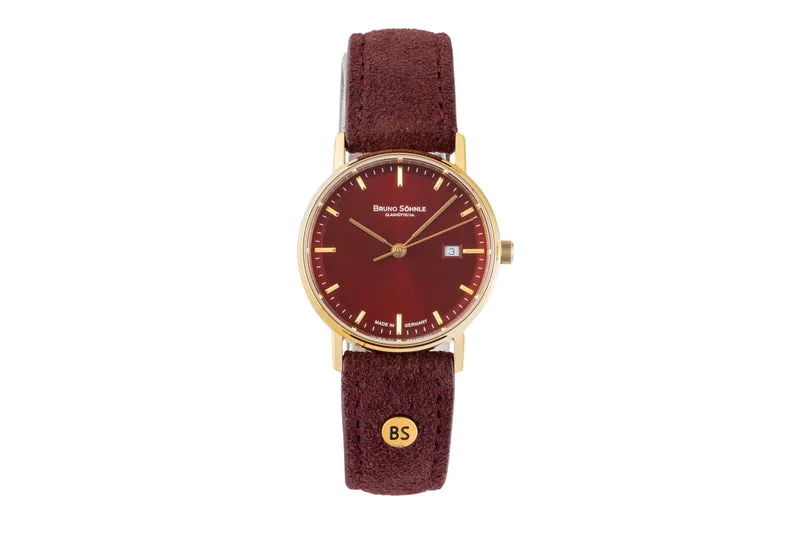 Bruno Söhnle Glashütte Rondo gilt / steel quartz women's watch 17-33106-541 LP: 0EUR [2601717]