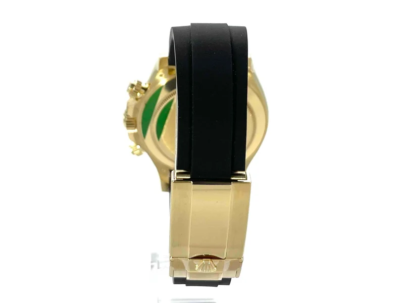 Rolex Daytona 116518LN Gelbgold Oysterflex Schwarz Diamant verklebt aus 2021