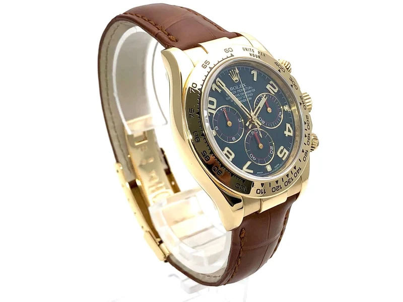 Rolex Cosmograph Daytona 116518 Gelbgold Blau aus 2010