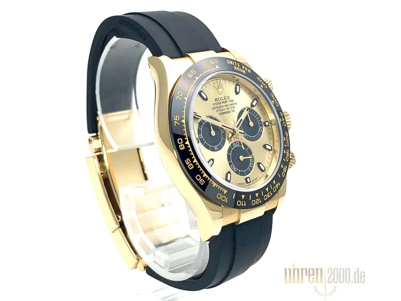 Rolex Daytona 116518LN Gelbgold Oysterflex Champagnerfarben aus 2019 LC100