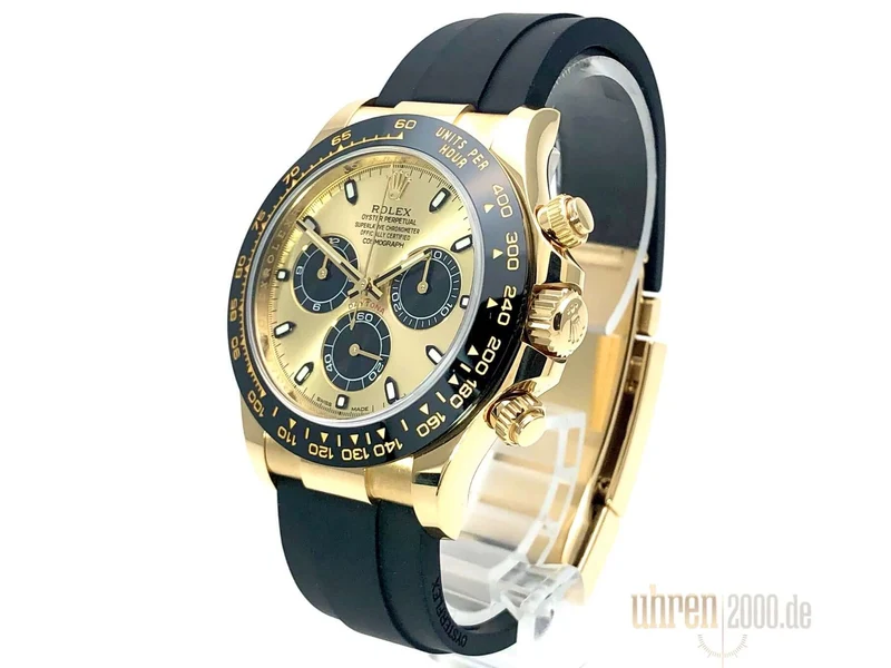 Rolex Daytona 116518LN Gelbgold Oysterflex Champagnerfarben aus 2019 LC100